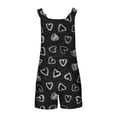 thumbnail image 6 of Nrmvnmi Summer Rompers for Women 2024 Casual Faux Denim Shorts Overalls Adjustable Strap Loose Sleeveless Jumpsuits with Pockets Black LMothers Day Gifts, 6 of 6