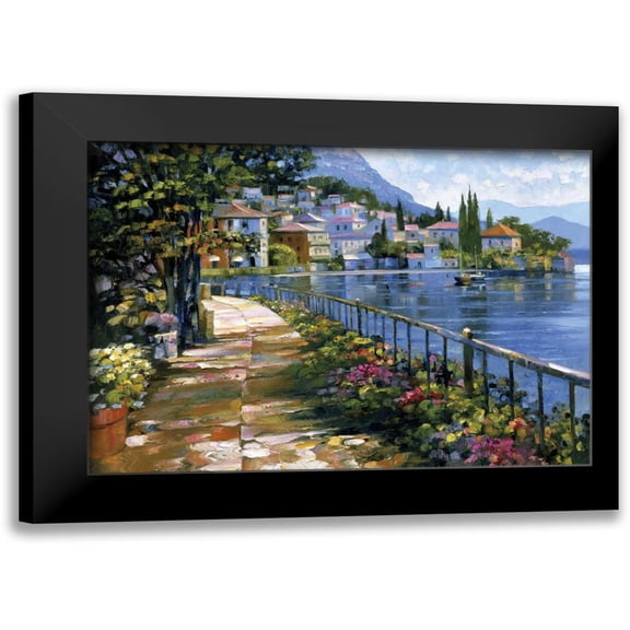 Behrens, Howard 14x11 Black Modern Framed Museum Art Print Titled - Sunlit Stroll