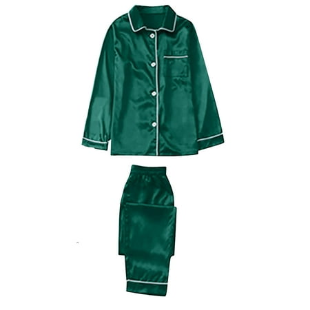 

Pajamas Parent-Child Outfit Sets Soft And Comfort Long Sleeve Blouse And Bottom Loungewear 0110