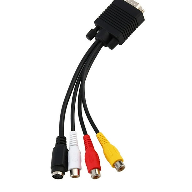 Saba TV Adattatore VGA A S-Video 3 RCA - Per Collegare PC A Vecchie TV O Proiettori Adattatore VGA RCA - Foto 7