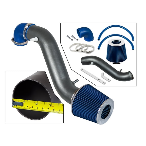 RW SERIES - MATTE BLACK PIPE RED - SHORT RAM INTAKE Compatible For 93-98 JEEP Cherokee 4.0L L6 (Larado only)