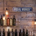 thumbnail image 6 of POSTAL WORKER Vintage Style Rustic Street Sign – APWU RFD Postal Postage Mail Retro Decorative Wall Sign for Home, Bar, Garage, or Outdoor Use | 6" X 24" Aluminum Metal Road Sign, 6 of 6