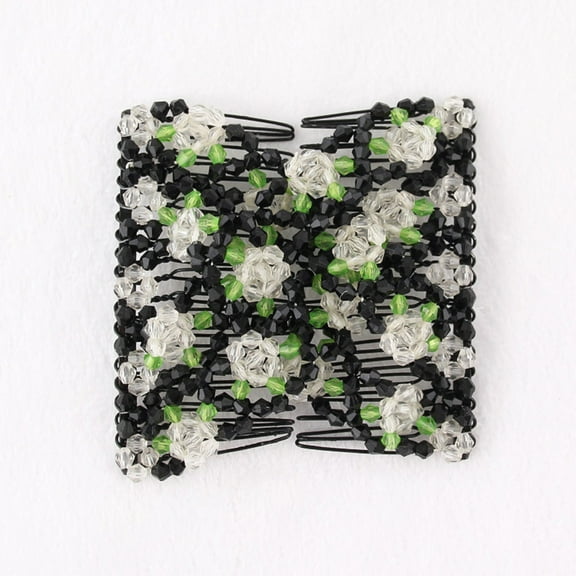 FRCOLOR Chic Stretchy Hair Slide Accessory with Double Comb for Women Girls in Assorted Color Made of Steel