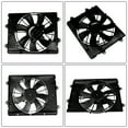 thumbnail image 6 of LABLT Engine Radiator Condenser Cooler Cooling Fan Assembly 2016-2021 Civic DX/LX/SE/EX/Sport HO3115174 190155BAA01 12V Black, 6 of 6