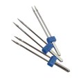 thumbnail image 3 of FUTUREORYY 1Pc Household Sewing Machine Twin Needle Plated Silver Metal Durable Double Needle Accessory, 3 of 8