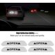 thumbnail image 2 of BRILLAR Juego de pegatinas reflectantes de advertencia para puerta de coche, 12 piezas, cinta de seguridad blanca, 2 of 5