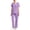 A06 Purple, variant on Mifsaly Scrub Sets for Woman V Neck Short Sleeve Tops and Classic Fit Straight Leg Pants Lightweight Breathable Professional Nursing Uniform Workwear with Side Pockets Black,L