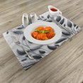 thumbnail image 2 of Ambesonne Grey Place Mats Set of 4, Autumnal Leaves Melancholic, Standard Size, Purpleblue Coconut, 2 of 5