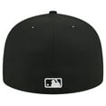 thumbnail image 4 of Men's New Era Black New York Yankees Shadow Stitch 59FIFTY Fitted Hat, 4 of 6
