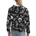 thumbnail image 7 of Salouo Skull bird bat spider Pattern Hoodie Sweatshirts for Women, Autumn Pullover Hoodie Workout Sweat Women's Long Sleeve Preppy Sweatshirts-XX-Large, 7 of 7