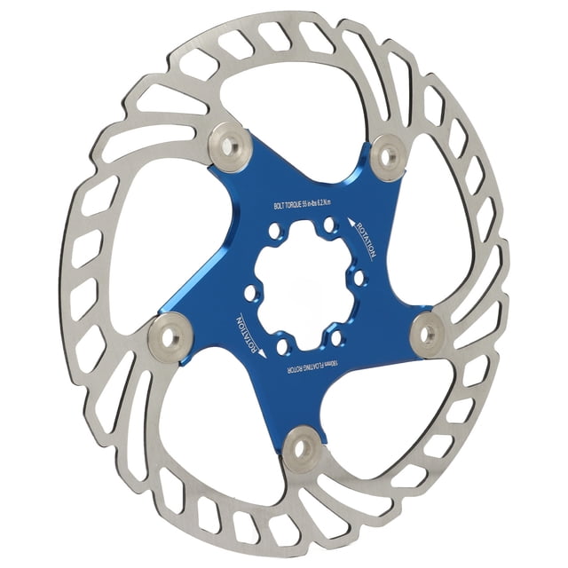 Mountain Bike Disc ,Mountain Bike Floating Disc Brake Rotor 6 Heat Dissipation Bike Disc Brake Rotor Blue