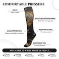 thumbnail image 3 of Lsque Football Loving Hamster Pattern Sport Compression Socks for Men & Women 15-20 mmHg Knee High Nurse Pregnant Running Medical and Travel Athletic, 3 of 6