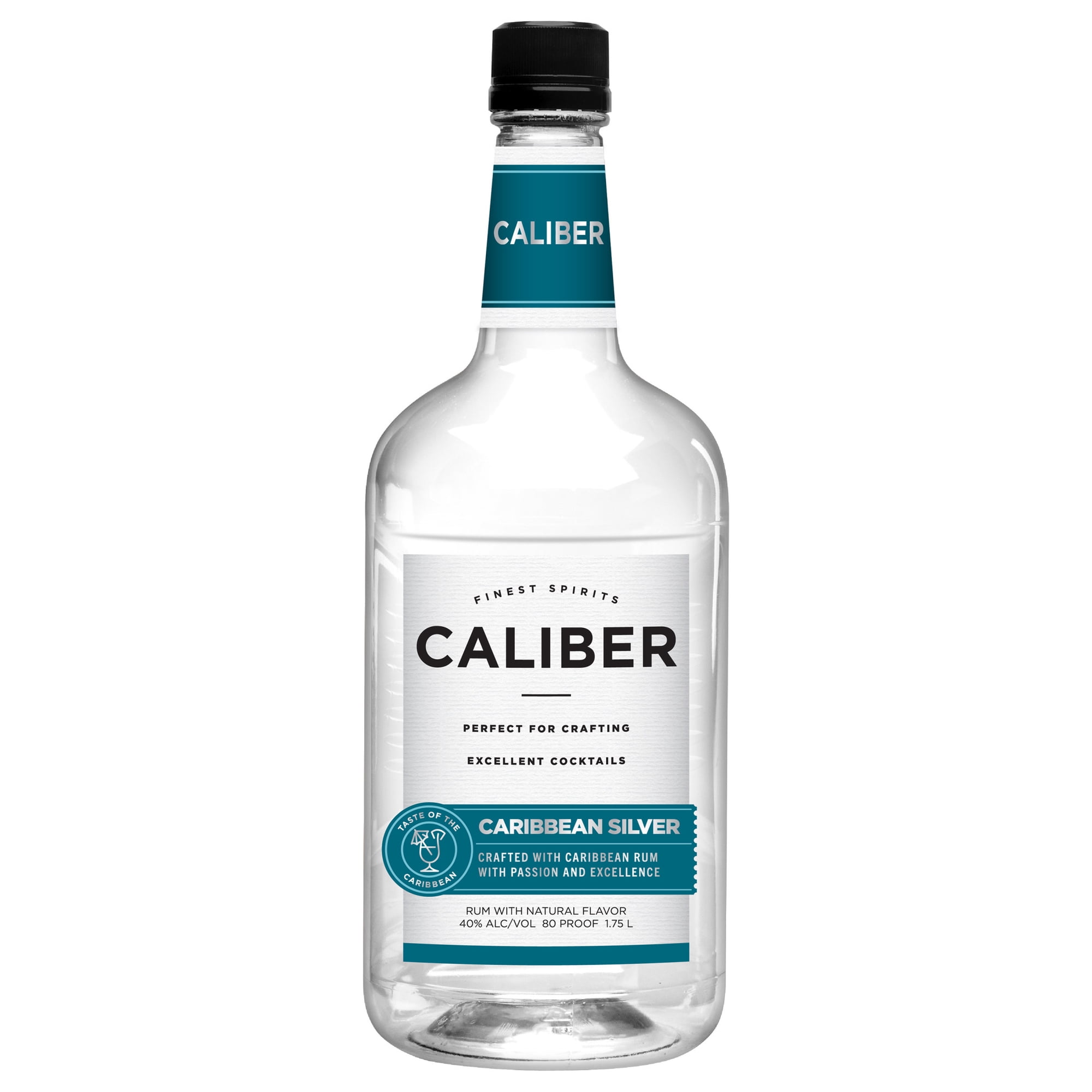 Caliber Caribbean Silver Rum, 1.75L Bottle, 80 Proof