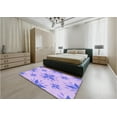 thumbnail image 5 of Ahgly Company Machine Washable Indoor Rectangle Transitional Blossom Pink Area Rugs, 7' x 9', 5 of 7