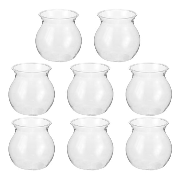 TABLZONE 8Pcs Creative Hydroponic Plant Vases Transparent Succulent Holders