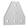 thumbnail image 2 of Plaque de Montage 5 Trous Compatible pour Guide Linéaire V Slot (Argent), 2 of 10