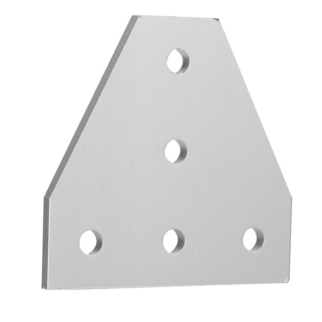 Placa de montaje para impresora D, accesorios para impresora 3D Placa de montaje de 5 orificios Placa de montaje CNC Características de vanguardia