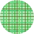 thumbnail image 1 of Ahgly Company Indoor Round Patterned Jade Green Area Rugs, 3' Round, 1 of 6