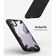 thumbnail image 3 of Ringke Fusion-X Case Compatible with iPhone 11, Transparent Hard Back Shockproof Advanced Bumper Cover - Black, 3 of 3