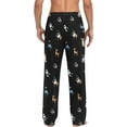 thumbnail image 6 of Men's Pajama Pants with Pockets Sleepwear Lounge Pants Stretch Casual Cute Dog Print Puppy, 6 of 6