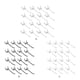 thumbnail image 2 of Gancho de pared perforado Inteprter 20 Piezas negro, 2 of 6