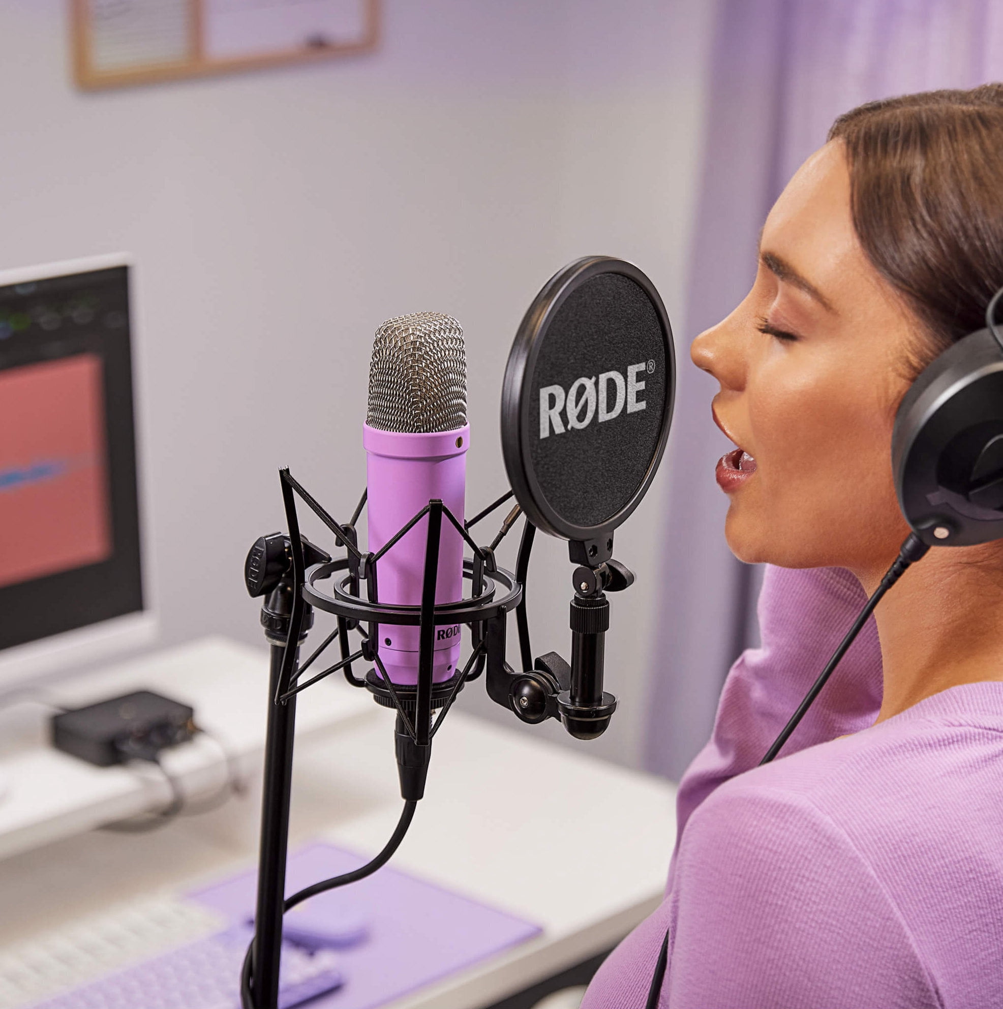RODE NT1SIGNATUREPURPLE, Studio Condenser Microphone