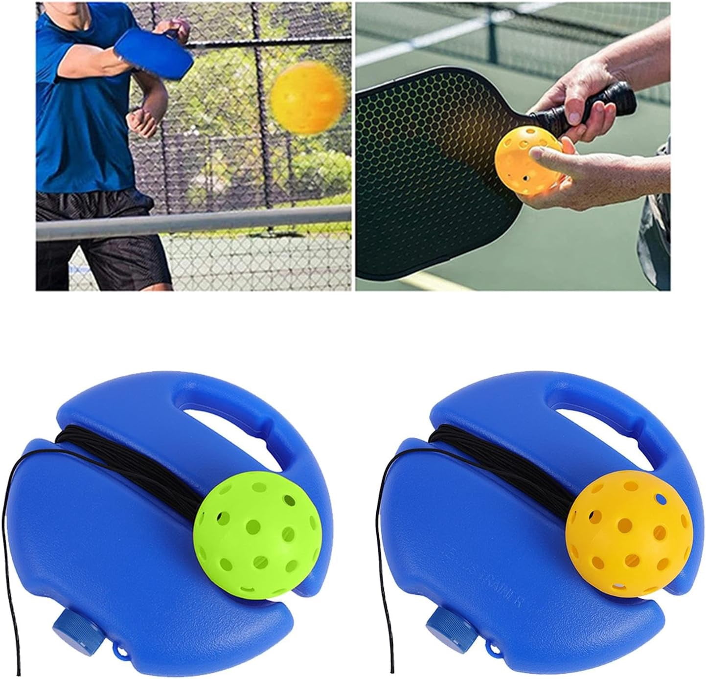 2pack  Pickleball Trainer, Pickleball Trainer, Pickleball Match Buddy, Matchbuddy Pickleball Trainer, Pickleball Training Aids Tool for Beginner Exercise Sport