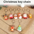 thumbnail image 1 of Keychain Christmas Themed Silicone Pendant Key Christmas key ring Ring Bag Decorative Attachment Alloy Keychain, Type 4, 1 of 9
