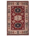 thumbnail image 3 of Rugsotic Carpets Hand Knotted Wool and Silk Area Rug, 3'x5', Rectangle, Red Cream, Oriental Handmade Low Pile Rug for Living Room Bedroom, 3 of 12