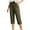 Army Green, variant on Zuesphe Womens Pants with Pockets for Work Ladies Capri Pants White Womens Petite Wide Leg Lounge Pants Cargo Pants Women Baggy Petite