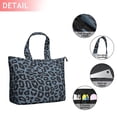 thumbnail image 2 of Black Leopard Pattern Travel Tote Bags for Women Carry On,Large Weekender Bags for Women Travel,Multi Functional Duffle Bag for Work,Shopping,Sports, 2 of 5