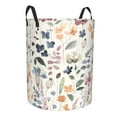 thumbnail image 2 of Balery Watercolor Floral Round Laundry Basket with Handles Waterproof Freestanding Laundry Hamper for Clothes Toys in the Dorm and Family-Medium, 2 of 8