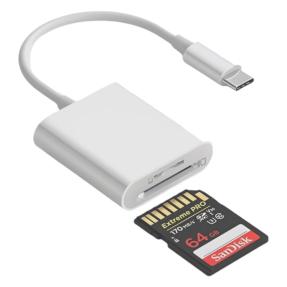 GJX USB C Memory Card Reader,High-Speed Transfer OTG SD Card Reader USB C,SD/MicroSD Card Reader,USB c SD Card Reader for Smartphones,Tablets