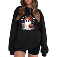 thumbnail image 3 of Halloween Crewneck Sweatshirt Women Pumpkin Coffee Shirt Cute Ghost, 3 of 5