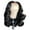 Black, variant on Curly Lace Front Wig Human Long Hair Wig Lace Front Natural Hair Hair Bundles with Frontal per Plucked Bundles with Closure Water Wave Hair Knots Women's Short Curly Hair Mixed With Golden