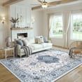 thumbnail image 3 of CHITOOMA 6'x9' Area Rugs for Living Room, Boho Machine Washable Stain Resistant Non-Shed Carpet, Floral Area Rug with Non-Slip Backing for Bedroom, Dining Room, Dorm, Office, 3 of 8