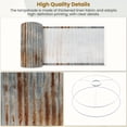 thumbnail image 4 of Lampshades 2 Pack Rusty Corrugated Metal Texture Vertical Rust Streaks 13"x13"x10" Light Shade for Table Lamps Floor Lamp Shades Lampshade Replacement Easy Assembly, 4 of 8