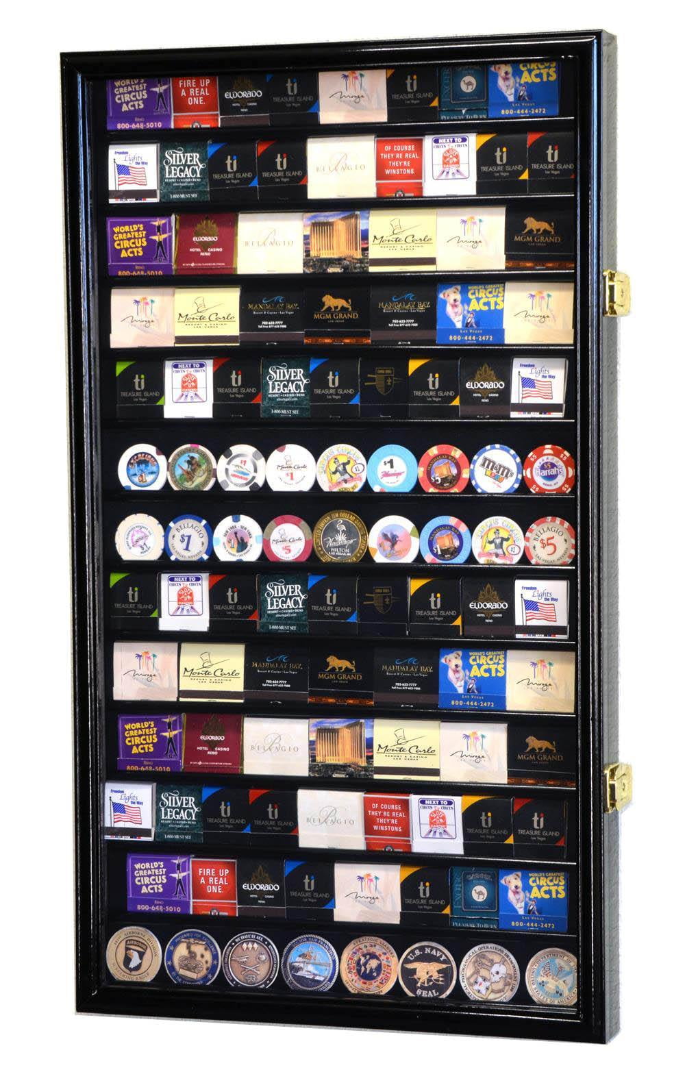 117 Matches Matchbook Display Case