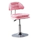 thumbnail image 3 of Taburete de bar con ruedas, silla giratoria de salón, con respaldo, taburetes de bar, silla de bar para el hogar, desayuno, isla, cafetería, oficina, rosa, 3 of 8
