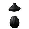thumbnail image 1 of 2 Uds Minimalismo Florero de Cerámica Seca Florero Decorativo Hogar Sala de Negro, 1 of 8