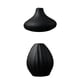 thumbnail image 1 of 2x Florero de Cerámica Moderno Maceta Maceta Accesorios para fotografía Escritorio de Oficina Negro Soledad floreros decorativos, 1 of 9