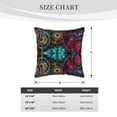 thumbnail image 4 of Kll Mandala Colorful Decorative Throw Pillow Covers Velvet Soft For Couch Sofa Bedroom Living Room Outdoor -18"X18", 4 of 8