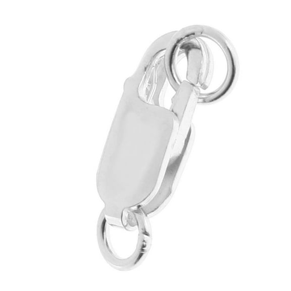 QccHieUs DIY Lobster Clasp 925 Sterling Silver Charm Attachment Clip Bracelet Findings8mm