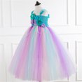 thumbnail image 5 of Mermaid Costume Tutu Jupe Filles Bandeau Taille Haute Robe en Tulle pour Fête, 5 of 5