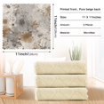 thumbnail image 3 of 6PCS Dish Towels and Dish Cloths Reuseable Dishcloths Sets for Washing Dishes, Cooking, Baking Size 11" x 11" Brown Paint Splatters Pattern, 3 of 9