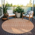 thumbnail image 6 of Addison Rugs Chantille Indoor/Outdoor Transitional Boho Salmon Washable Round Rug, 8' x 8', 6 of 6