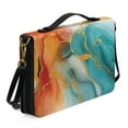 thumbnail image 3 of Kuiaobaty Marble Pattern Faux Leather Bible Cover Case Bible Carrying Book Case Durable Church Bag Bible Bag Bible Protective with Handle & Shoulder Strap Gift for Women Men, M, 3 of 7