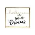 thumbnail image 6 of DecMode Text Believe Metal Decorative Sign, 1-Piece, 6 of 8