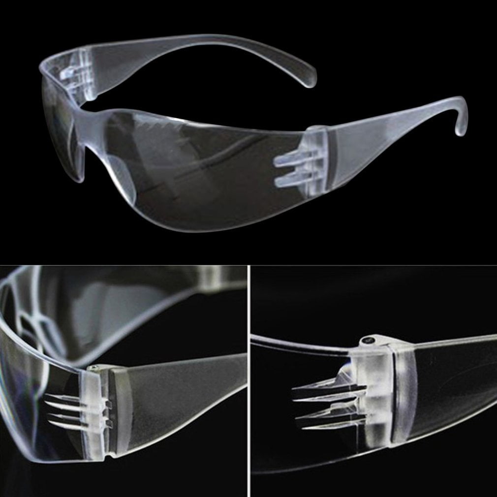 Safety Glasses Lab Eye Protection Clear Lens Scratch Resistant Workplace Eyewear 