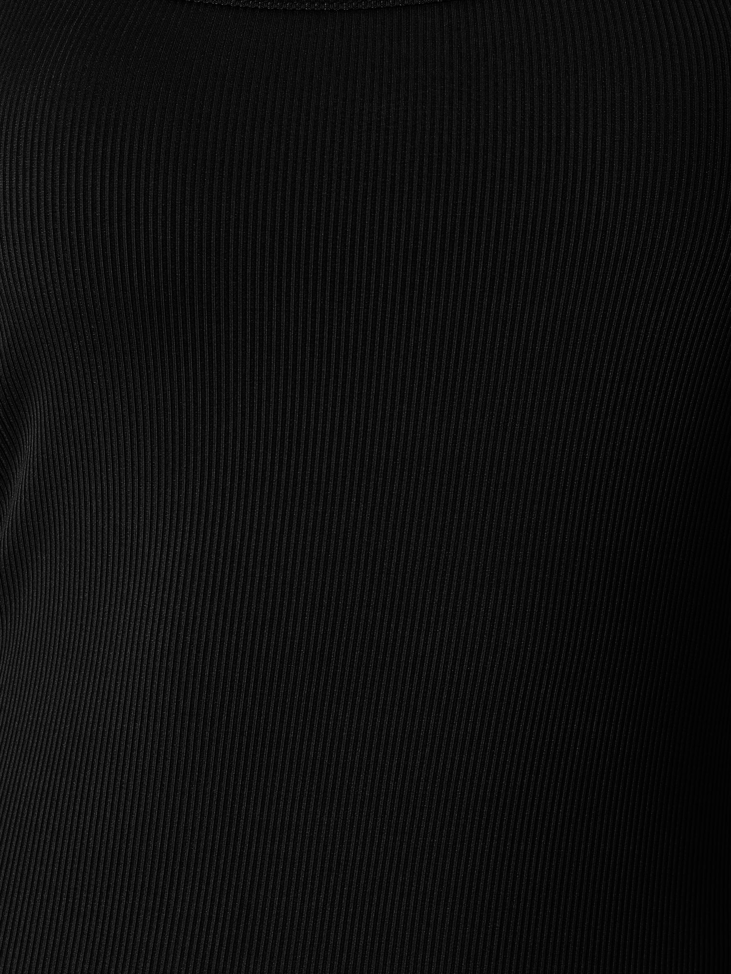 DARING DIVA Ribbed Tank Scoop Neck Knit Split Bodycon Dress M Black